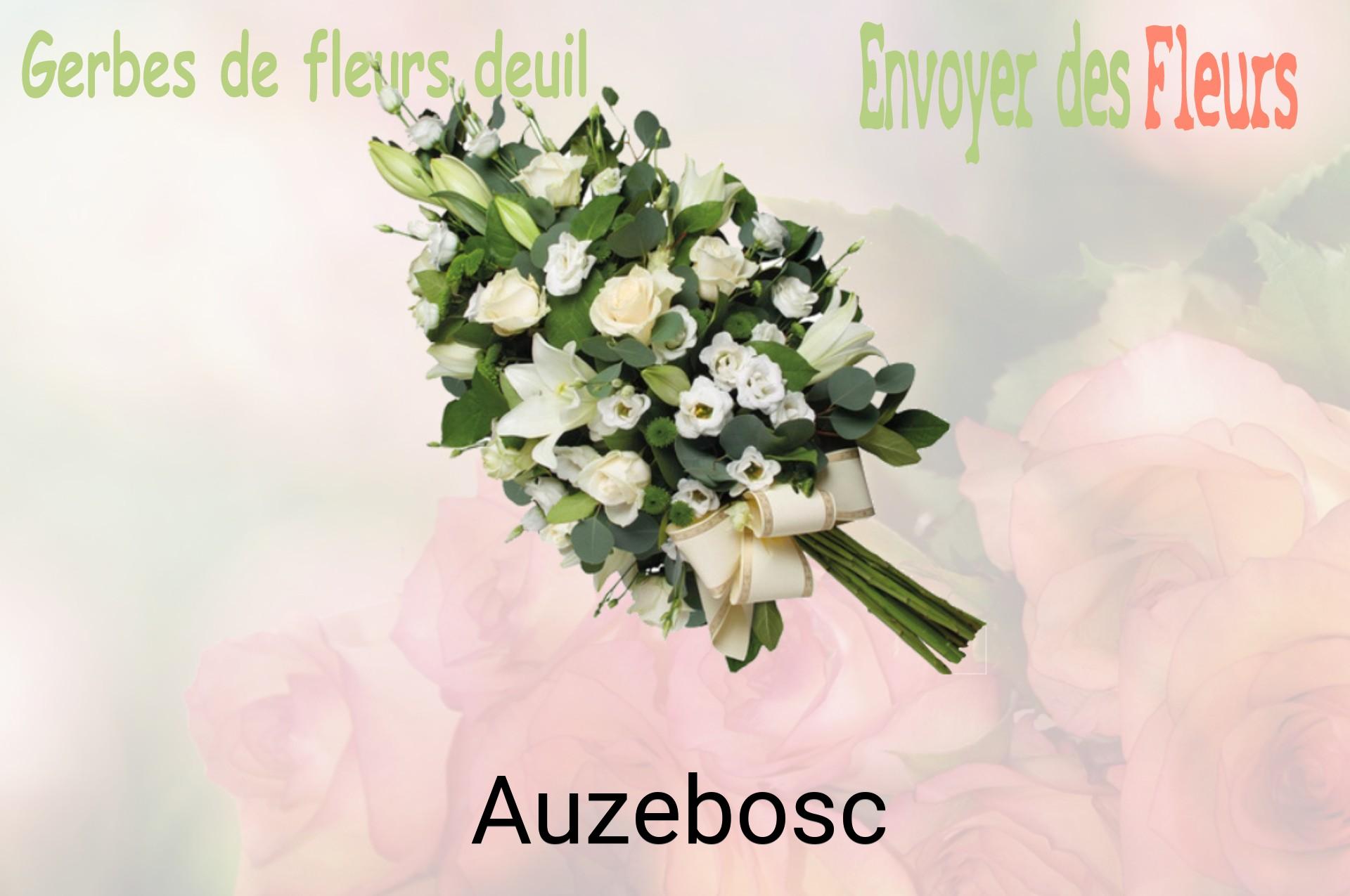 Gerbe de fleurs de deuil livrée à Auzebosc